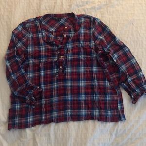 J. Crew Factory Flannel Blouse
